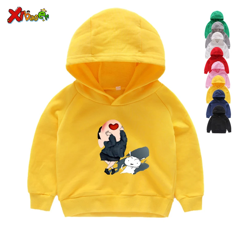 Crayon Shin-chan/одежда Детские толстовки с капюшоном в стиле японского аниме толстовки с капюшоном Crayon Shin Chan детская одежда брендовая одежда для мальчиков от 2 до 12 лет - Цвет: Kids Hoodies