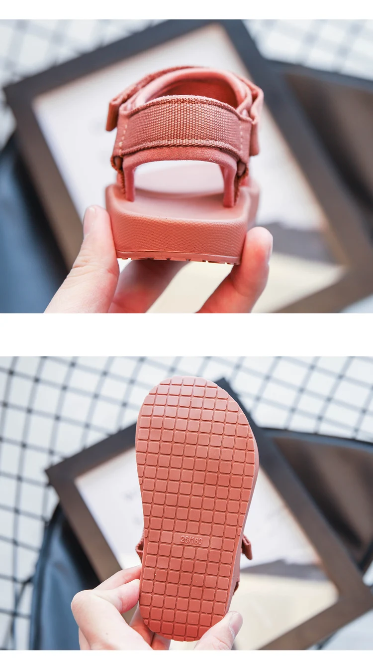 Kid Shoes Summer Style Children Sandals Girls Princess Breath Light  Shoes Kids Flat Sandals Baby Girls Roman Easy Hook Shoes