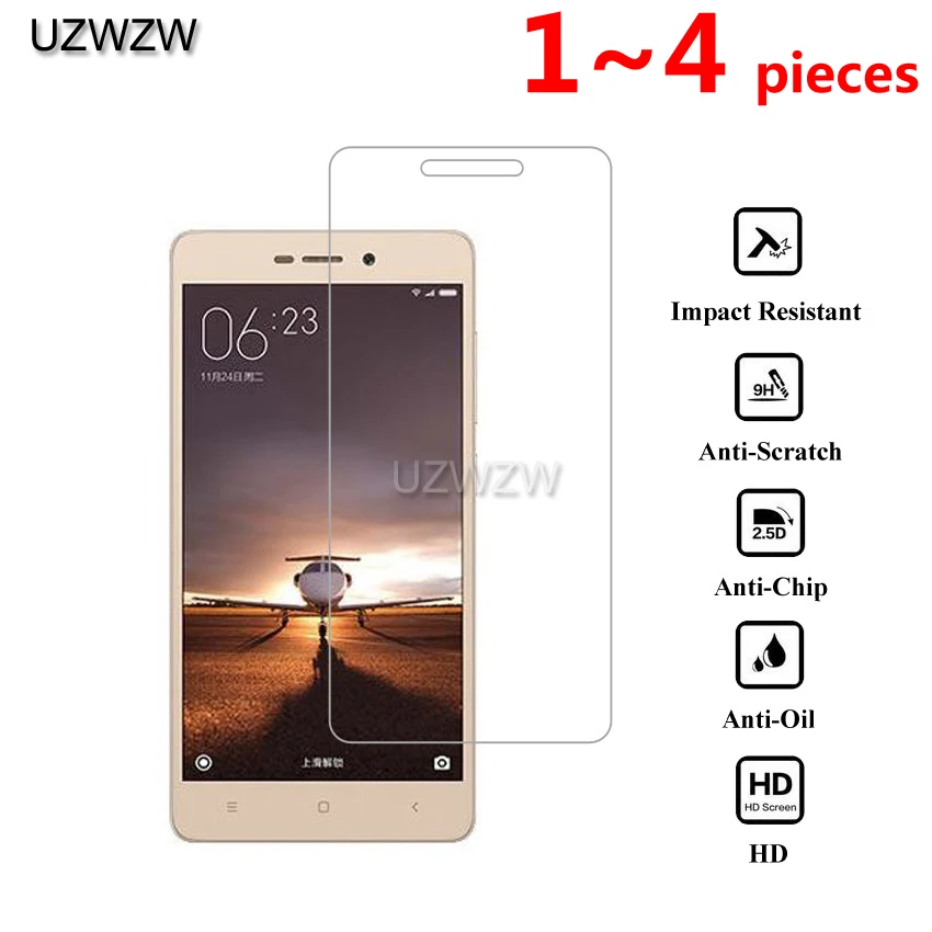 2.5D HD закаленное стекло для Xiaomi Redmi 3 3s Prime/Redmi 3 Pro стеклянная защитная пленка