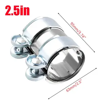 

Car modified exhaust pipe Auto parts 2.5" Exhaust Tube Pipe Connector Joiner Sleeve Clamp Connector 65mm V Band Clamp