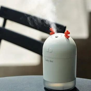 

mini humidifier with USB port home office Portable air humidifier with Night light Lucky deer air purification humidifier