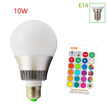 

E27 E14 B22 Home Super Bright RGB Dimmable Living Room Color Changing Smart LED Bulb Decoration With Remote Controller Lamp