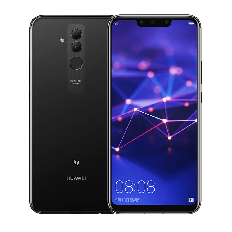 Глобальная версия huawei mate 20 Lite 4G 64G 6,3 дюймовый мобильный телефон ЕС зарядное устройство NFC 24 МП фронтальная камера F/2,0 апертура Kirin 710 Скидка 600 руб. /. При заказе от 5500 руб. /Промокод: new - Цвет: 4GB 64GB Black