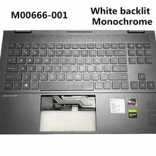 Laptop US/SP monochromatyczny/RGB podświetlana klawiatura Shell/Case dla HP OMEN 6 15-EN 15-EK TPN-Q238 Q236 M00667-001 M00666-001 L98946-001