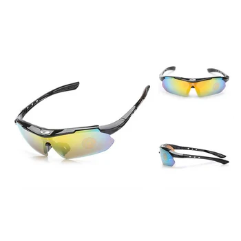 

ROBESBON 2020 Men's Glasses Outdoor Sports Bike Sunglasses Driving Climbing Protection Goggles Eyewear 5 PC Lens Cycling Glasses
