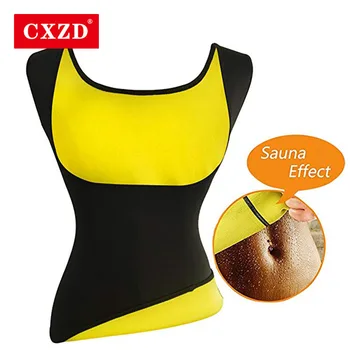 

CXZD Plus Size S-6XL Women Neoprene Shapewear Waist Trainer Push Up Vest Tummy Belly Girdle Body Shaper Waist Cincher Corset