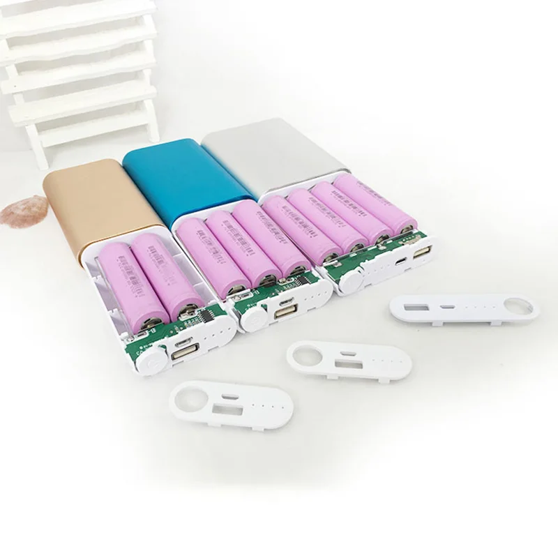 Универсальное зарядное устройство V8 из сплава с разъемом Micro USB чехол 2/ 4*18650 для