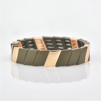 

ZHONGVI 2020 Factory Whole Enamel Rainbow Tile Bracelet Handmade MIYUKI Bead Stackable Tile Bracelet for Women Jewelry