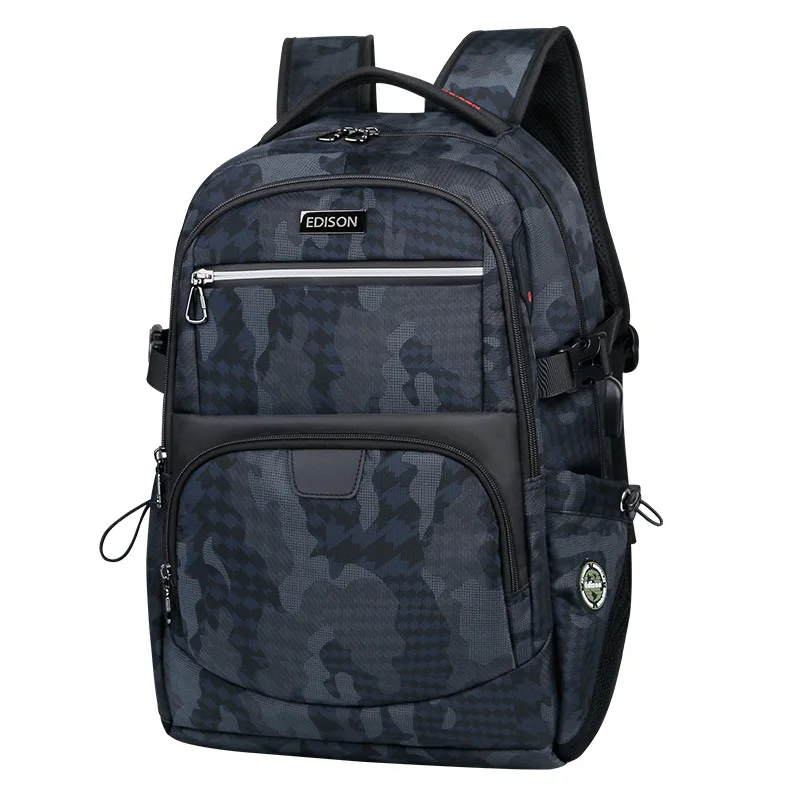 

2020 new men's backpack large capacity travel backpack casual waterproof student computer bag 2 shoulder backpack 1252 bag