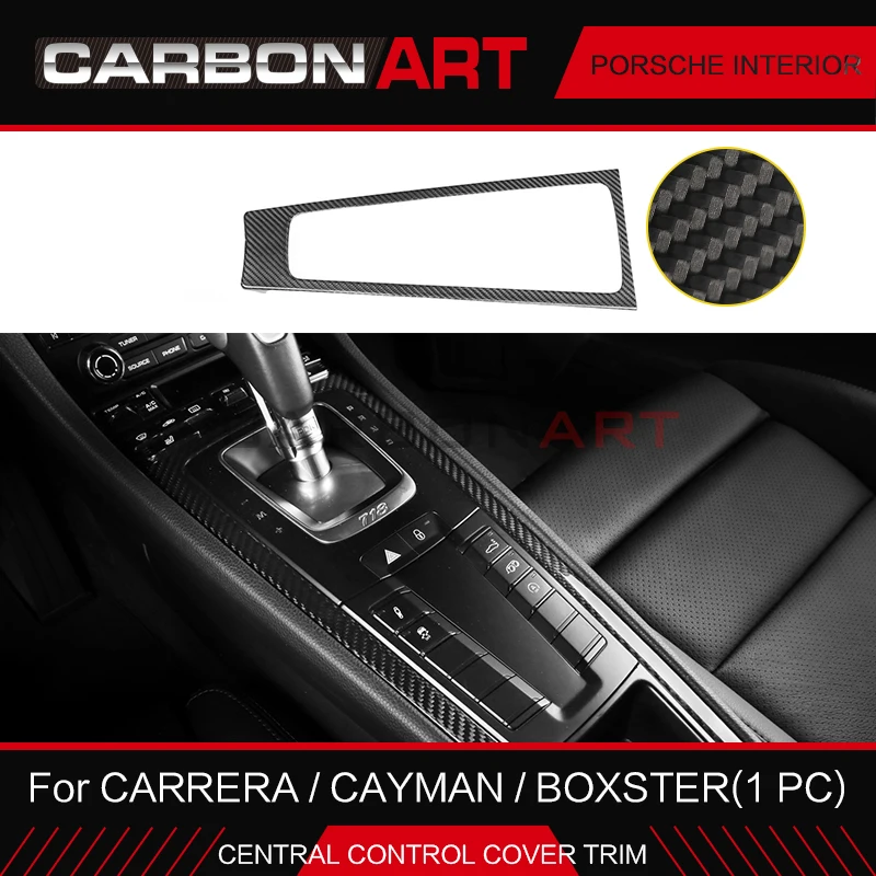 Настоящее углеродное волокно для Porsche внутренняя отделка Carrera Boxster Cayman 911 981 718 приборная панель 2013- RHD LHD автомобиля