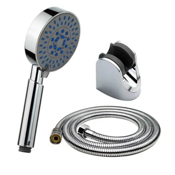 

Plastic Shower System Supercharge Shower Head Bathroom Shower Head Hose Shower Head Holder Set 3PCS For Bathroom