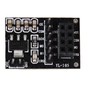 

3.3V Black Socket Adapter Plate Board 8Pin NRF24L01 Wireless Module 51