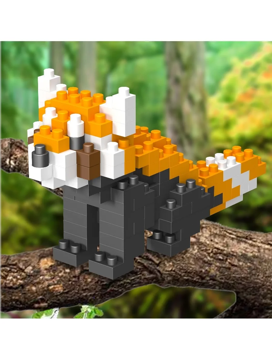 Конструктор Wisehawk Красная панда 134 детали NO. C15 Red panda Gift Series | Игрушки и хобби