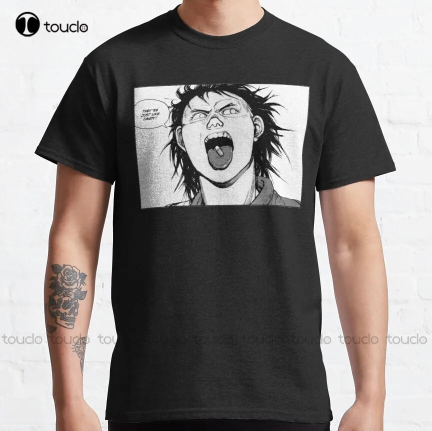 Классическая футболка akira tetsuo в виде таблетки индивидуальная для подростков
