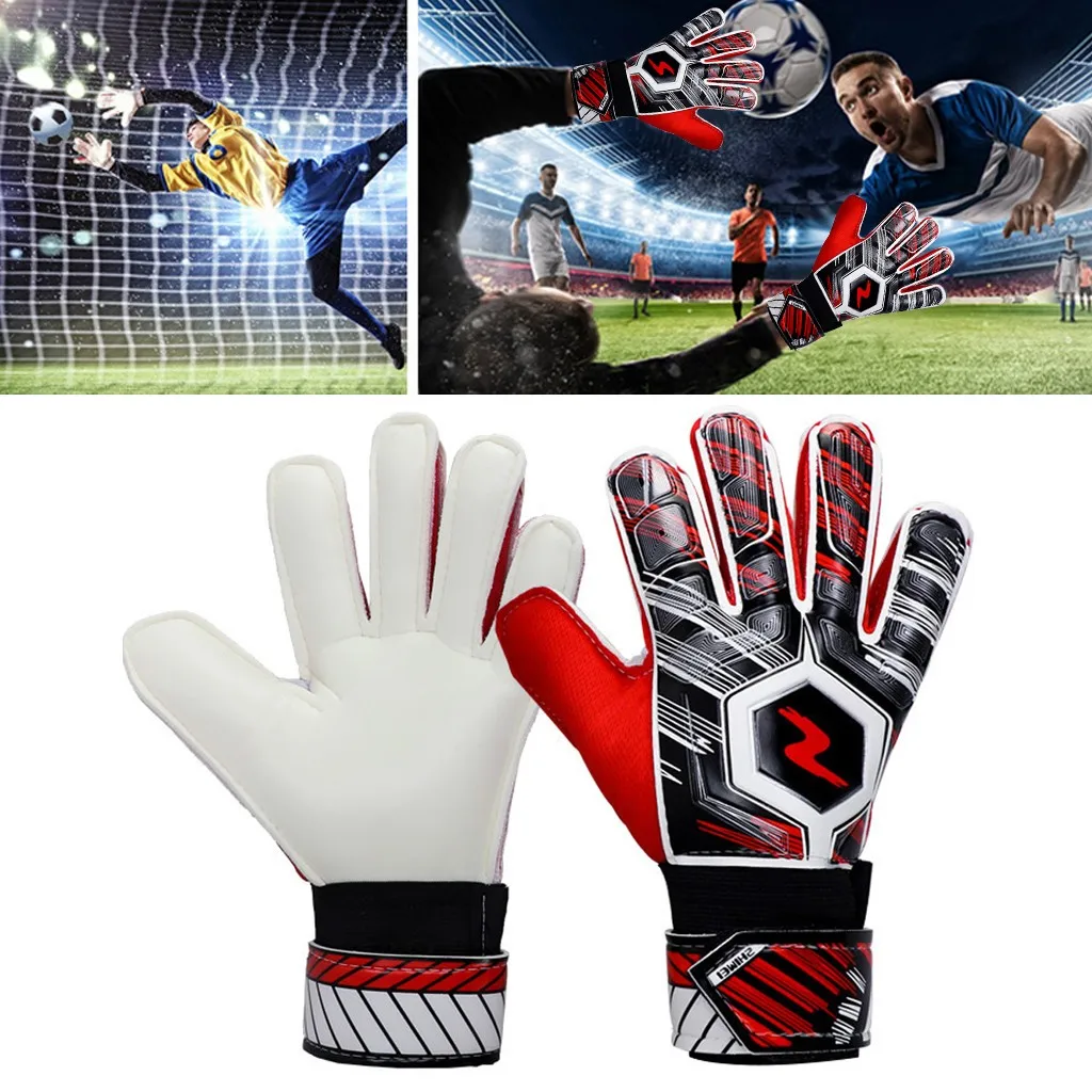 

Professional Children Youth Adult Soccer Goalkeeper Football Latex Slip Gloves Protection Thickened Latex Soccer Goalie Gloves P