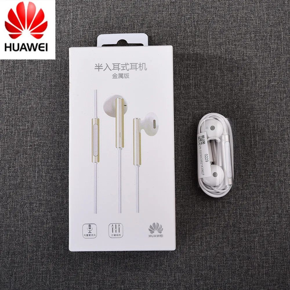 Оригинальные наушники HUAWEI Honor AM116, металлический наушник+ регулятор громкости микрофона для P9 P10 Lite P10 Plus mate 7 8 9 5X 6X V9 SAMSUNG LG