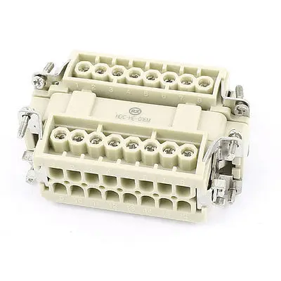 

AC 500V 16A 6KV 16 Terminal Male to Female Cable Industrial Connector