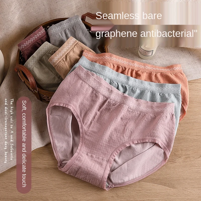 

New Style Women's Cotton Underwear Sexy Solid Panties Plus Size Fashion Comfort Briefs Mid Waist Seamless Underpants Lingerie