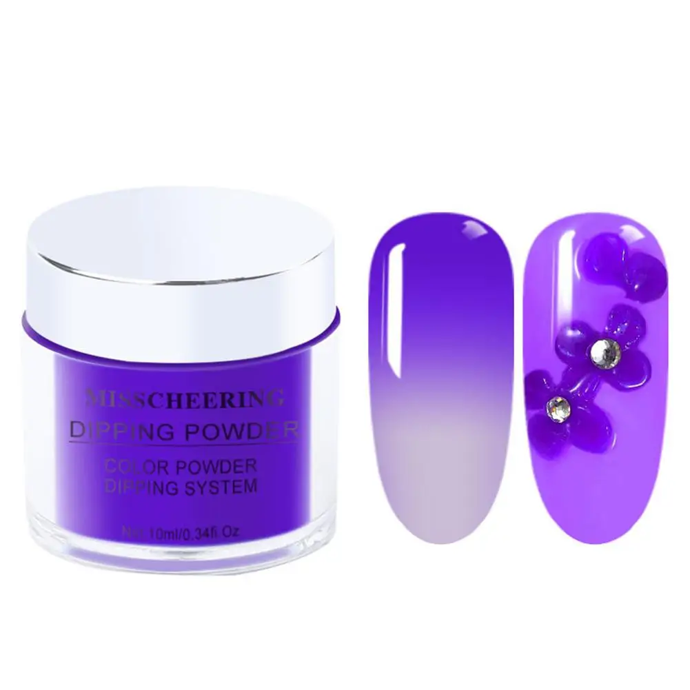 Лак для ногтей power Nails порошок изменения температуры модный блеск согревающие ногти "сделай сам" порошок для ногтей художественные инструменты - Цвет: DPM-06