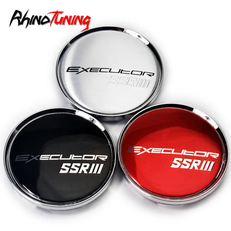 

4pcs 63mm 57mm EXECUTOR SSR Wheels Center Cap Hub Centre Caps Rims Cover for M595 CV01 CV01S CV02 CV02S Accessories