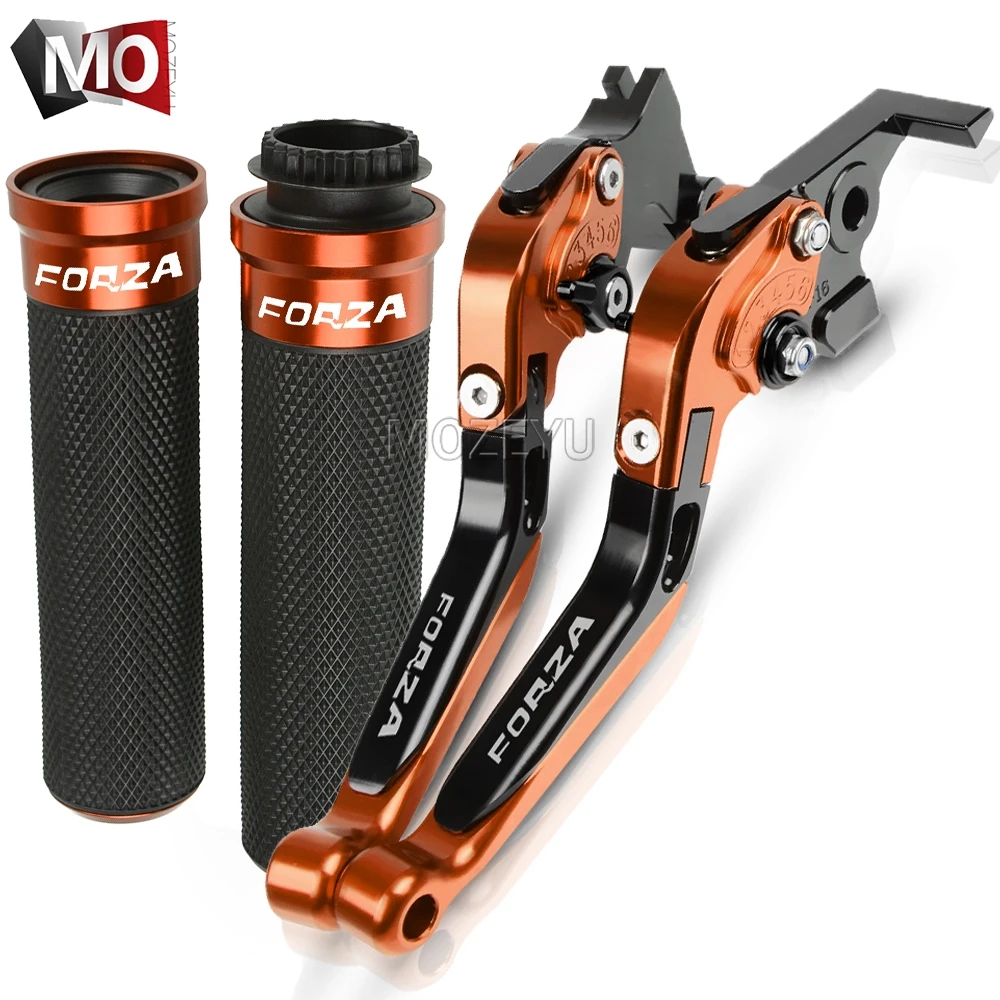 Для Honda FORZA 300 Forza300 2010- 2013 2012 мотоциклов сцепные рычаги Руль ручками - Цвет: Orange
