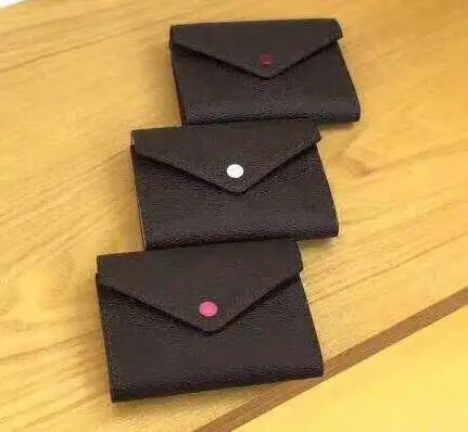 

2019 new fashion genuine leather wallet small size Multifunctional Wallet Emilie wallet with box free shipping