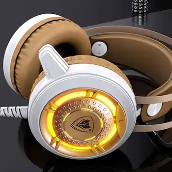 

LED Backlight 3.5mm USB Wired Omnidirectional Headset Computer Gaming Headphone Professional Gaming Headset Dynamic Headphone