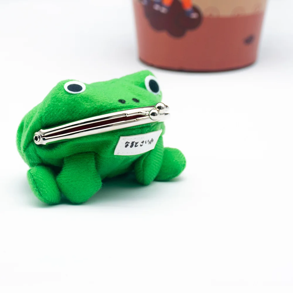 Bandai Anime Naruto Frog Wallet Coin Purse Key Chain Cute Plush Novelty Adorable Cartoon Cosplay Figure Women Bag Accessories