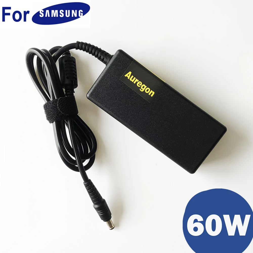 Оригинал 19V 3.16A 60 Вт адаптер питания зарядное устройство для Samsung R510 R530 R719 AD-6019 AD-6019R