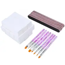 Набор инструментов для нейл-арта, профессиональная портативная кисть для нейл-арта, Полировка Ногтей, шлифовальный файл, буферный набор инструментов для маникюра, украшение для нейл-арта