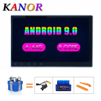 

KANOR Android 9.0 Octa Core 10.1 inch Single 1 din Car GPS DVD Player Bluetooth Stereo Autoradio Car Radio Multimedia