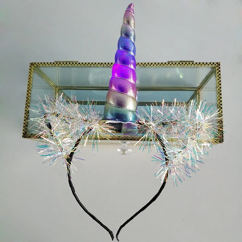 Тема русалки одноразовые принадлежности для вечеринки воздушный шар баннер спиральная лента шляпа украшение детей день рождения украшения - Цвет: HeaddressB