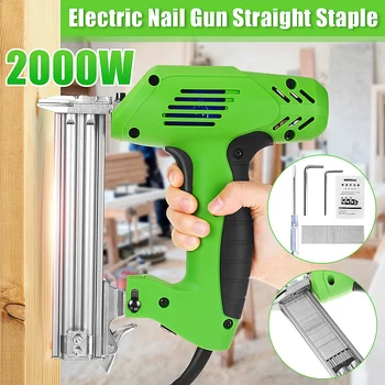 

2000W Electric Straight+Staple Gun 2 in 1 Framing Tacker Eletric Nails Gun 220V Electric Power Tools U-Shaped Straight Nail Gun