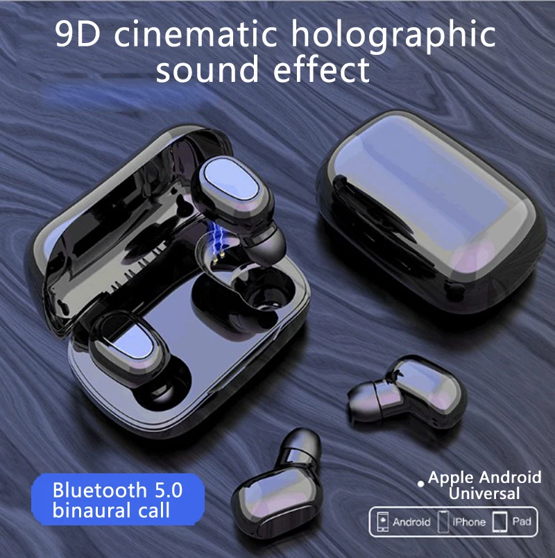 Гарнитура Bluetooth гарнитура затычки для ушей L21 HIFI Звук мини спорт бизнес
