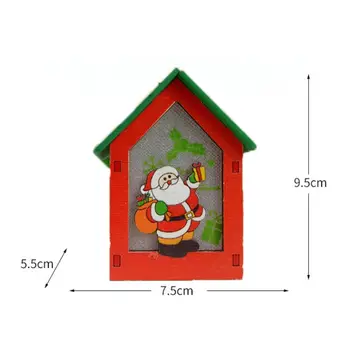 

LED Lighted Mini House Christmas Pendant Creative Personality Christmas Tree Decoration 634E