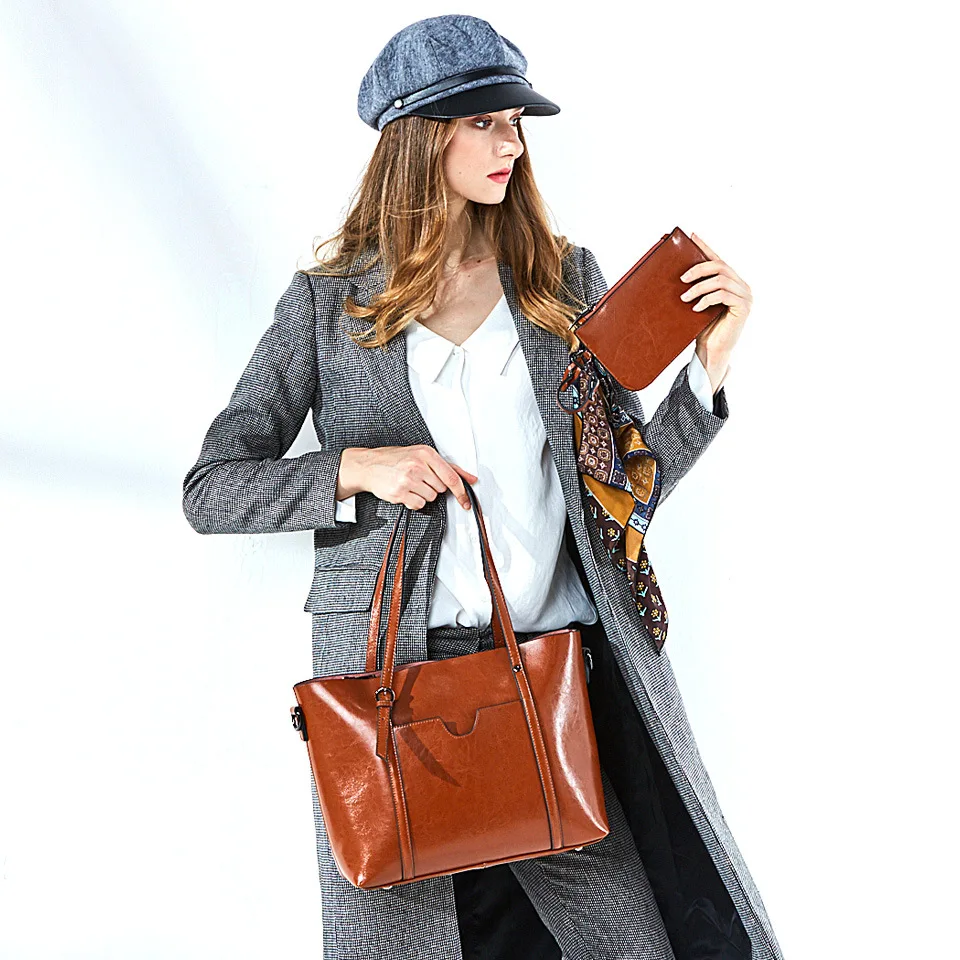 

New Fashionable Lady Bag Genuine Leather Handbag Lady Bag Oblique Bag 2019