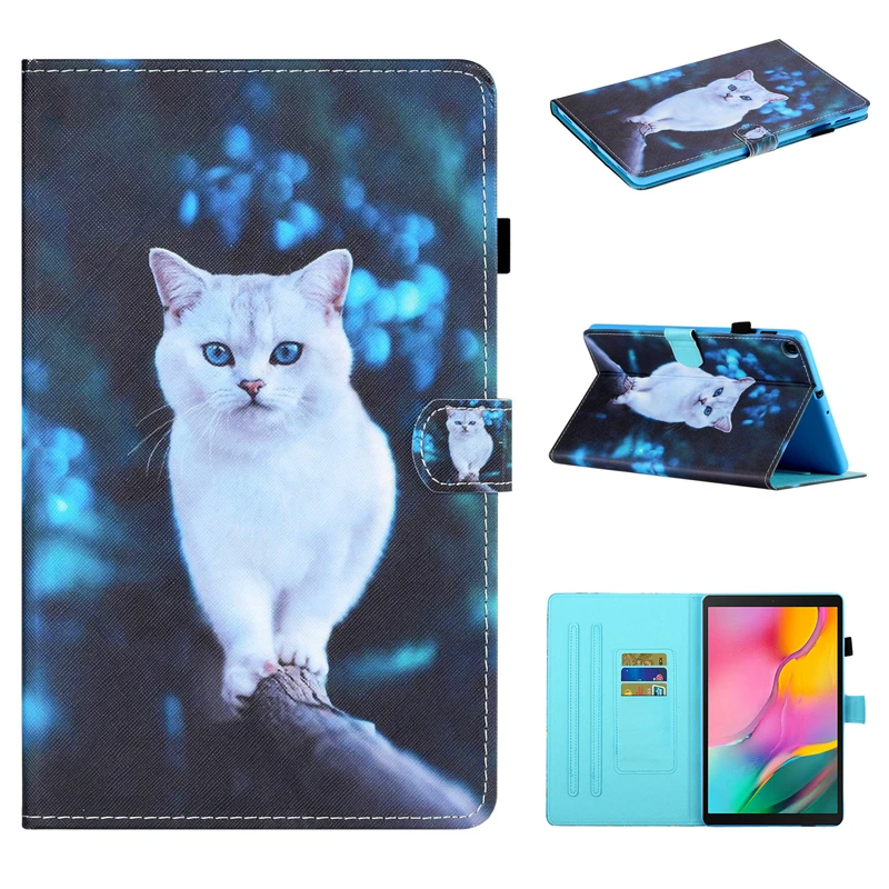 

Fashion Tablet Case For Samsung Galaxy Tab A 10.1 2019 SM-T510 SM-T515 10.1 inch PU Leather flip Stand Protective cover