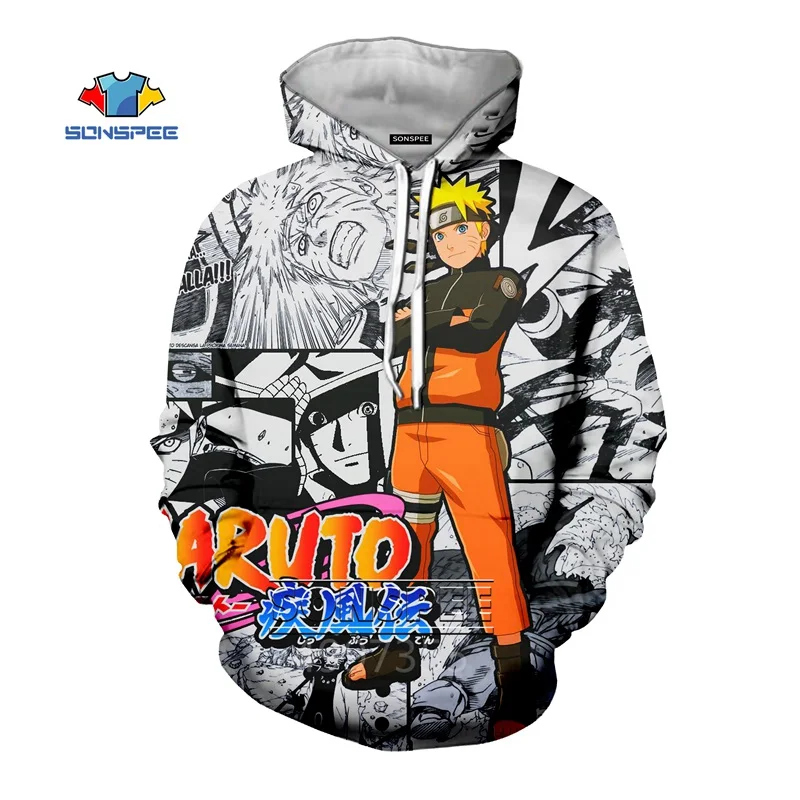 8 SONSPEE/толстовка для мальчиков и девочек-подростков с 3D принтом Наруто Hokage Harajuku; толстовка с капюшоном для отдыха с рисунком ниндзя; пуловер с героями мультфильмов; детская одежда; C154 - Цвет: 8