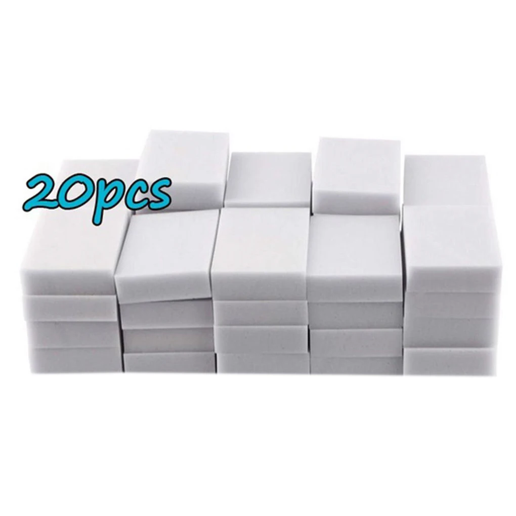 

20pcs/100pcs Magic Sponge Cleaner Super Decontamination Eraser Melamine Home Cleaner Kitchen Office Cleaning Tool dropshipping