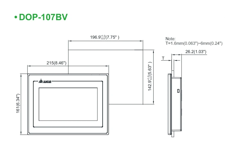 И DOP-107BV HMI сенсорный экран 7 дюймов интерфейс человеческая машина дисплей Замена dop-b07s411 DOP-B07SS411 B07S410