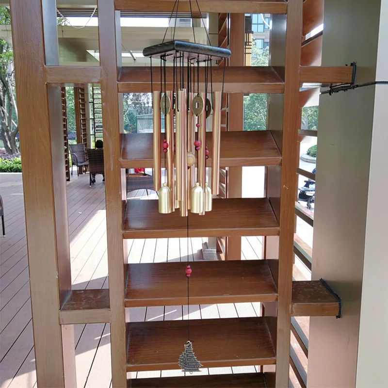 

Gift Wind Chimes Ornaments Balcony Yard Garden Home Decoration Noisemaker Gold Hanging Large