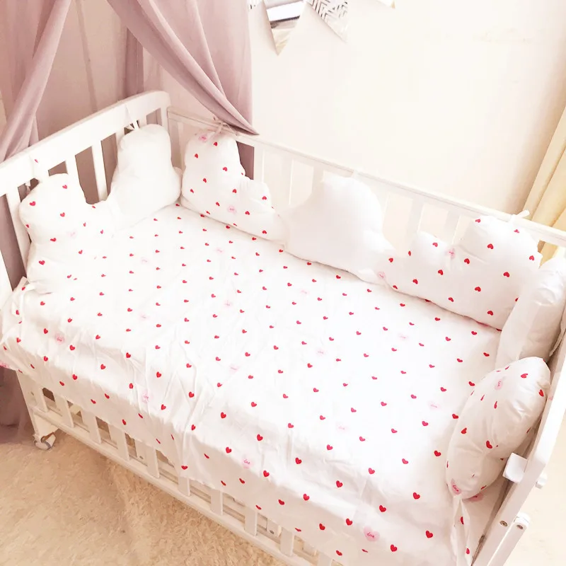 INS 4 шт. 10 облако детская кровать бампер в детская кроватка бампер детская кровать протектор кроватка бампер кровать для малыша постельные принадлежности набор украшение комнаты