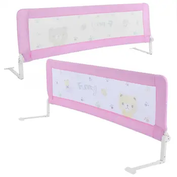 

Pink 150cm Toddler Bed Rail Safety Guard Infant/Kid Protection Folding Bedrail Toddler Bed Rail Safety Bedrail Seats