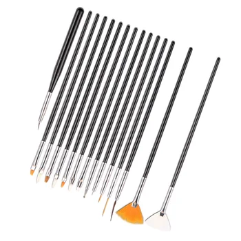 

1 Set of 20pcs Professional Nail Art Brushes Nail Painting Brushes Point Drill Pens