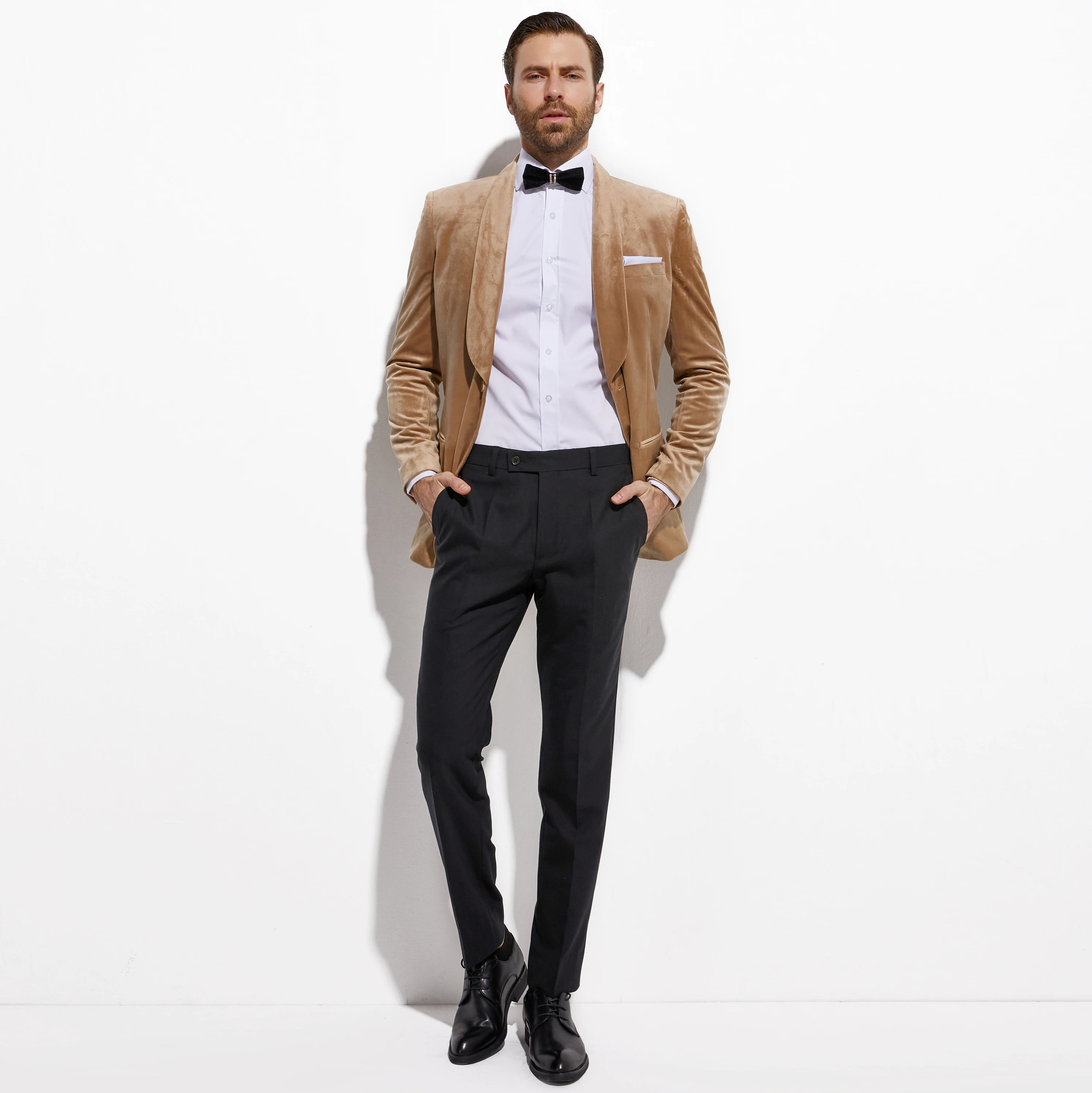 Latest Camel Velvet Tuxedo Jacket Custom Made Slim Fit Golden Color Velvet Blazer Men, Tailored Wedding Velvet  Men Blazers