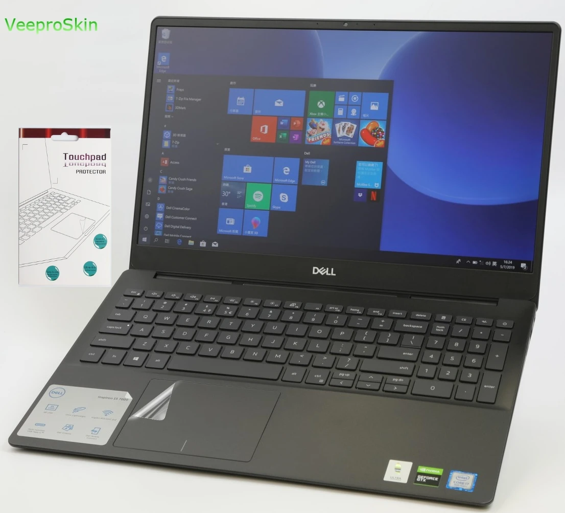 2 шт./упак. Matte стикер тачпада пленка для Dell Inspiron 15 7000 7590 7591 5000 5593 5584 6 дюймов Trackpad
