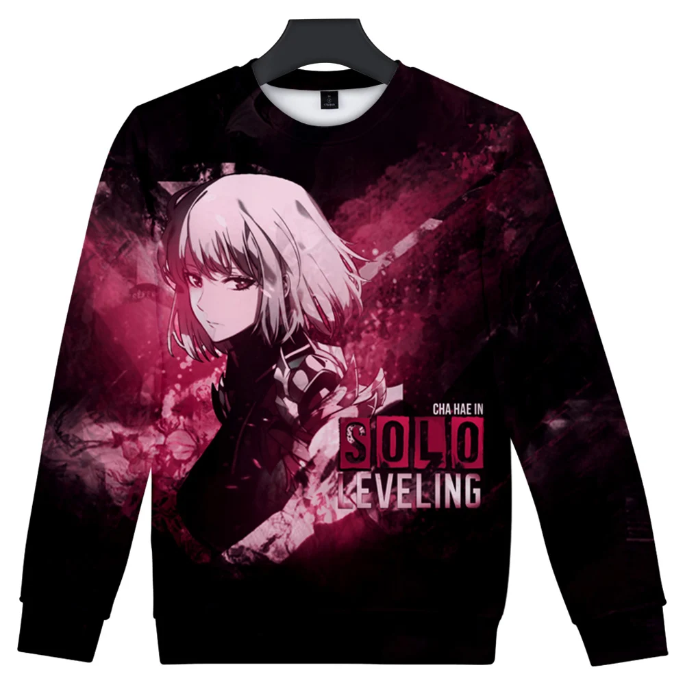

Solo Leveling Crewneck Sweatshirt Women/Men 3D Long Sleeve Sweatshirts Casual Streetwear Fashion Clothes