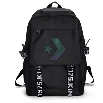 

Fashion letter canvas bag Student School Backpack School bag for Teenager boy anti-theft children's backpack schoolbags