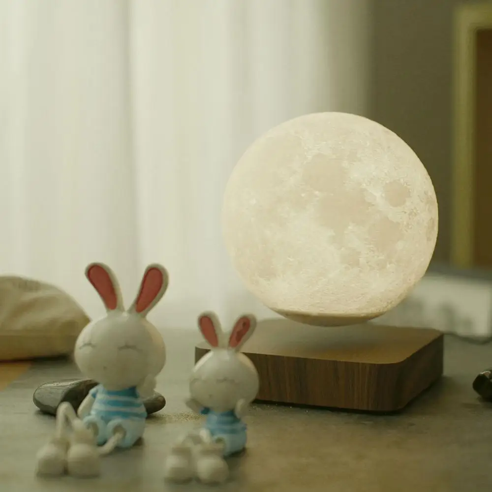 Creative 3D Magnetic Suspension Moon Night Light Floating and Spinning in Air Freely with Luxury Wooden Base Home Decoration CSV
Creative 3D Magnetic Suspension Moon Night Light Floating and Spinning in Air Freely with Luxury Wooden Base Home Decoration CSV