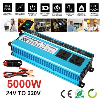 

2200W Peak Car Inverter Power Supply Charger Power Inverter Portable Adapter Modified Sine Wave Car Converter